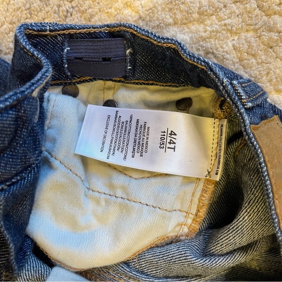 Polo Ralph Lauren Astor Slim Boyfriend 4T Girls Toddler Jeans With Patches - Picture 11 of 15